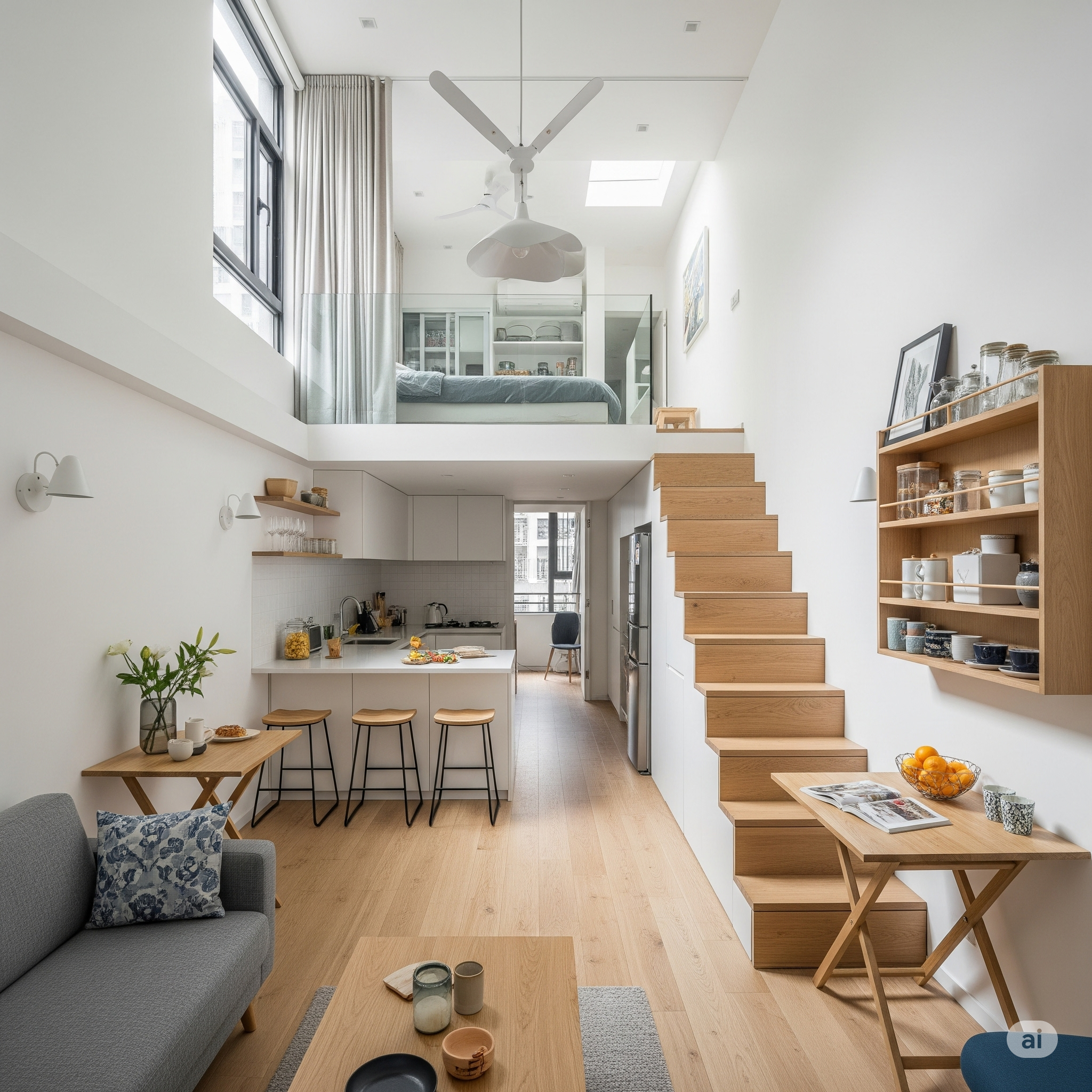 DVGR02 Small Townhouse / Tube House Interior Design